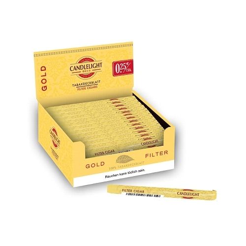 Candlelight Gold Filter 50 Zigarillos Aufsteller / 47052