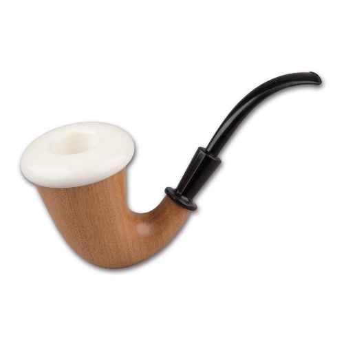 Pfeife Calabash Sherlock Mahagony XXL Holz Meerschaum Acryl naturbraun / 86409