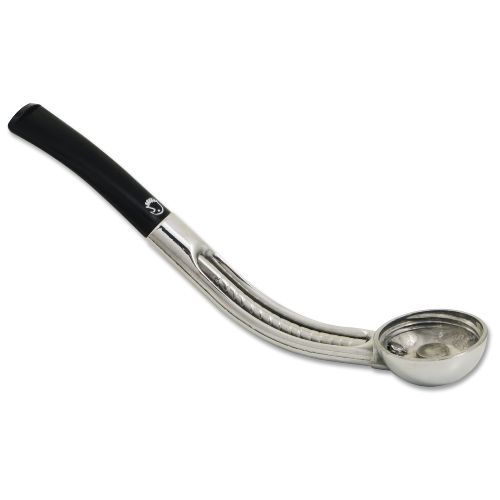 Pfeifenholm Falcon Standard gebogen Chrom Acryl silber schwarz / 4223