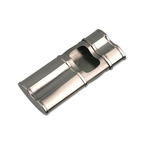 Taschenaschenbecher Passatore aus Chrom satiniert in silbermetallic matt / 63224