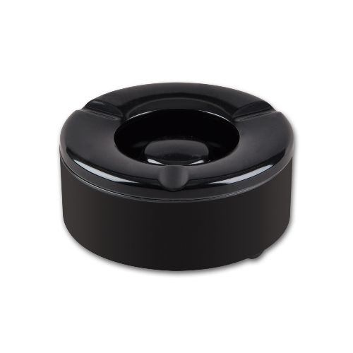 Windaschenbecher aus Kunststoff in schwarz glänzend / 87270