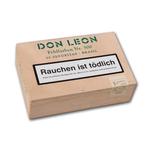 Don Leon Senoritas Fehlfarben Nr.300 Brasil 50 Zigarillos / 16391