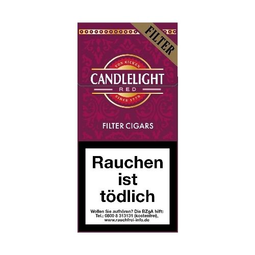 Candlelight Red Filter 10 Zigarillos / 47042