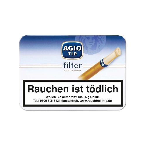 Agio Tip Filter Blau 50 Zigarillos / 44551