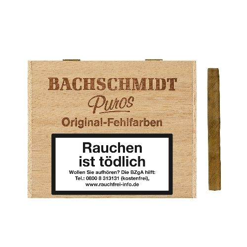 Bachschmidt Puros Original-Fehlfarben Sumatra 50 Zigarillos / 87452
