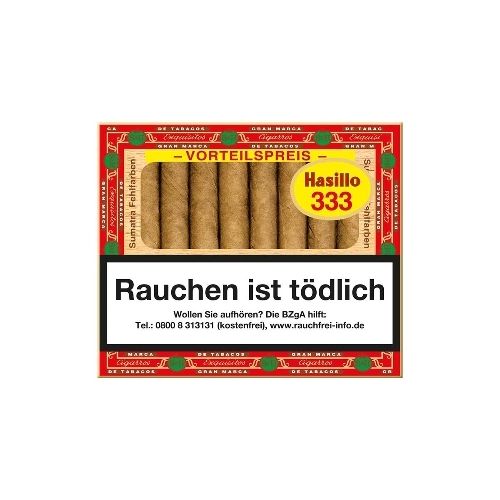 Hasillo No.333 Sumatra Fehlfarben 50 Zigarillos / 71852