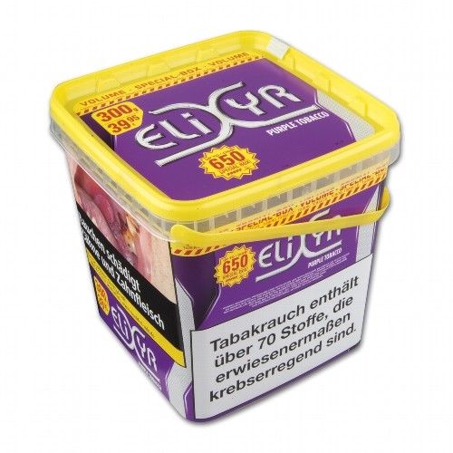 Zigarettentabak Elixyr Purple Special Box Volumen 300 Gramm