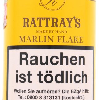 Rattray's British Line Pipe Tobacco Marlin Flake Dose 100g