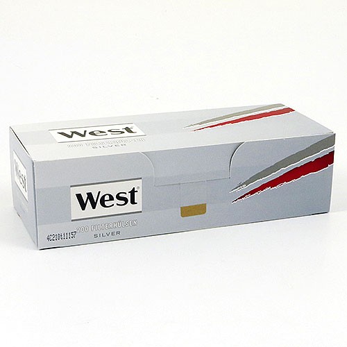 Zigarettenhülsen West Silver King Size 10.000 Stück