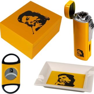 Lifestyle-Ambiente Artist Humidor Set Che Guevara Humidor Cigar Ashtray Cigar Lighter Cigar Cutter Cigar Drill