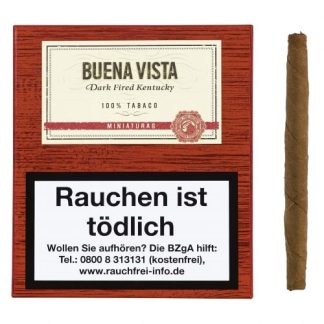 BUENA VISTA Dark Fired Kentucky Miniatur 20 Zigarillos