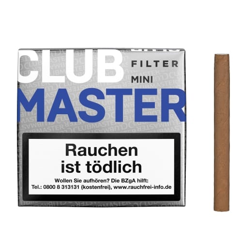 Clubmaster Mini Blue 20 Zigarillos MIT FILTER