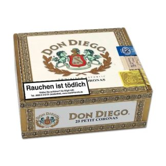 Don Diego Petit Corona 25 Zigarren