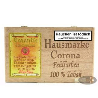 Hausmarke Corona Fehlfarben Sumatra 25 Zigarren