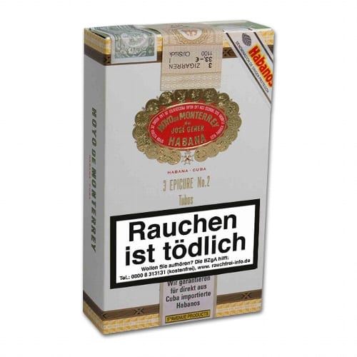 Hoyo de Monterrey Epicure No.2 Tubes 3 Zigarren