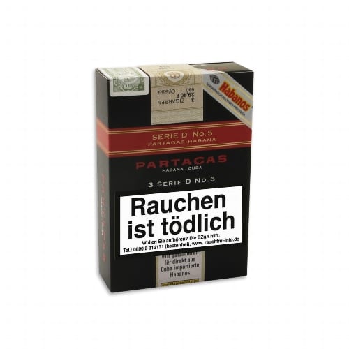 Partagas Serie D No.5 Tubos 3 Zigarren