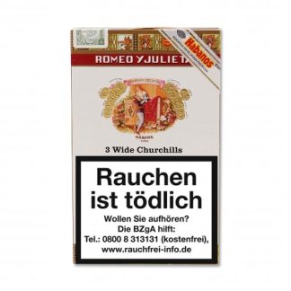 Romeo y Julieta Wide Churchills Tubos 3 Zigarren