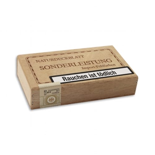 Sonderleistung Sumatra Import-Fehlfarben 50 Zigarillos