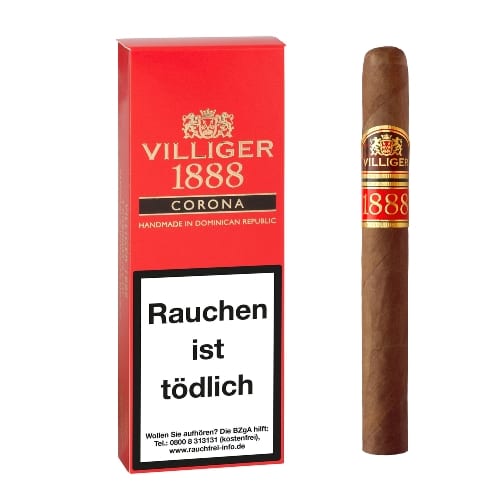 VILLIGER 1888 Corona Red 3 Zigarren