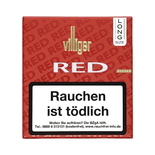 VILLIGER Red Filter Long 20 Zigarillos