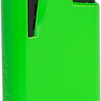 Xikar XK1 Single Jet Flame Torch Lighter, Innovative Technology, Single-Action Piezo Ignition, Burner Protection, Large Fuel Adjustment Knob and Fuel Window, Green