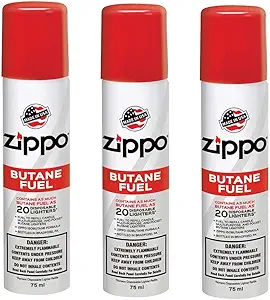 Zippo Premium Butane Fuel 1.48 oz - 3 Pack
