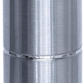 Xikar Turrim Cigar Lighter, Single Jet Flame, Oversized Elongated Fuel Tank, Refillable, Ratcheting Fuel Adjustment, Piezo Ignition, Silver