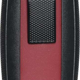 Xikar Turismo Double Jet Flame Cigar Lighter, Attractive Gift Box, Pocket-Friendly, Protective Flip-Lid, Over-Sized Fuel Tank, Matte Red