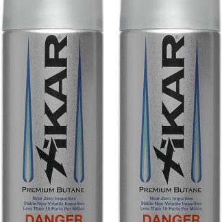 Xikar PUROFINE Premium Butane Fuel Refill with 0 Impurities - Premium Quality Fuel for Jet Flame Lighters and Torches - High Altitude Formula, 8oz (400ml) 2 Pack