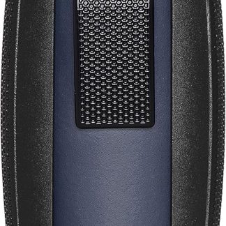 Xikar Turismo Double Jet Flame Cigar Lighter, Attractive Gift Box, Pocket-Friendly, Protective Flip-Lid, Over-Sized Fuel Tank, Matte Blue