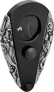 Xikar Xi3 3D Phantom Mayan Double Guillotine Cigar Cutter, Cuts Up to 58 Ring Gauge Cigars